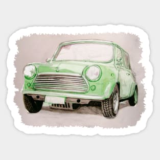 Classic Mini Green Sticker